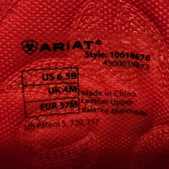 WOMENS ARIAT DELILAH 10018676 BROWN WESTERN COWBOY BOOTS SQUARE TOE 6.5B Leather - Picture 5 of 9